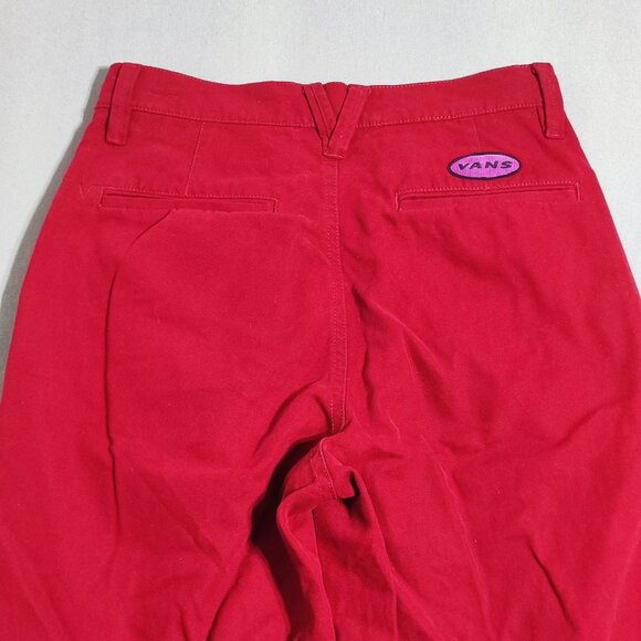 Vans Knost la Curren Authentic Chino pants men's youth size 26 red loose fit - Picture 4 of 14